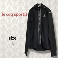 Le Coq Sportif [L] Nylon Full-Zip Hoodie Windbreaker Black