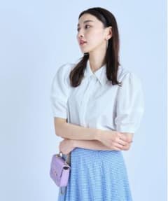 JUSGLITTY パール刺繍衿ブラウス ホワイト - メルカリ