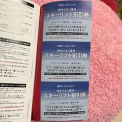 5枚　スキーリフト割引券　西武ホールディングスのサムネイル