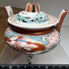 古伊万里 赤絵香炉 は9㎝ 東Y8-0701① - メルカリ