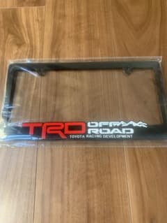 TRDオフロード ナンバーフレーム ブラックのサムネイル