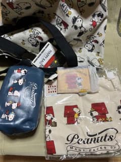 Peanuts Snoopy バッグセット　スヌーピー　4点セット　新品のサムネイル