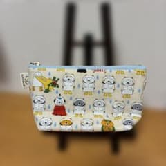カッパ　ねこちゃん　バニラ　 14センチファスナーポーチ　C255 - 4