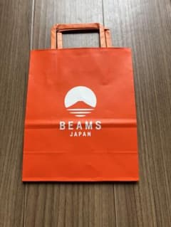 BEAMS JAPAN ショップ袋 紙袋 オレンジ - メルカリ