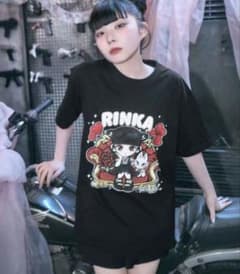 ファントムシータ ブラック ミシェルマカロン限定 もかちゃんTシャツ♡ ミシェルマカロン ノベルティ ファントムシータ 凛花 りんか ブラック