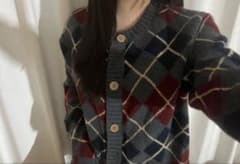 GRL アーガイル柄 ニットカーディガンのサムネイル