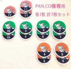 GUNZE スイミングスクール 進級ワッペン7枚セットのサムネイル