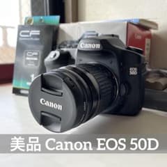 美品 キャノン EOS 50D レンズ付き CFカード付 予備バッテリー付き 