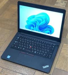 ThinkPad E470 Corei3 8GB SSD240GB 美品のサムネイル