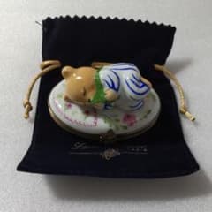 リモージュボックス こぐま 小熊 小物入れ フランス リモージュボックス こぐま 小熊 小物入れ フランス - メルカリ