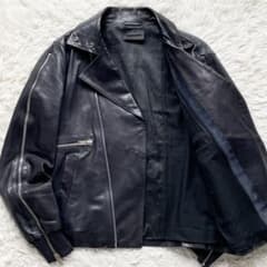 Lサイズ DIESEL シープスキン ジップデザインダブルライダース