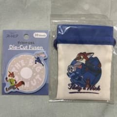 ズートピア　ジュディ & ニック 巾着とふせんのサムネイル