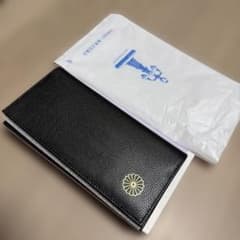 新品 皇居 宮内庁 長財布 本革 黒 - メルカリ