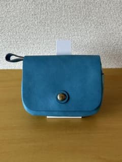 HERZ ヘルツ セルリアンブルー　トラベルウォレット　二つ折り財布　未使用 HERZ ヘルツ セルリアンブルー トラベルウォレット 二つ折り財布 未