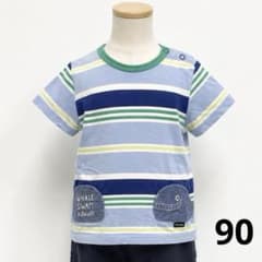 クレードスコープ Tシャツ 90 クジラ ボーダー
