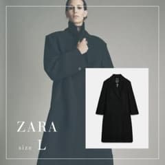 ZARA ZW COLLECTION ウールブレンドコート L 新品 - メルカリ