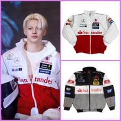 新品メルセデスベンツ F1 レーシングジャケットブルゾン 刺繍 中綿