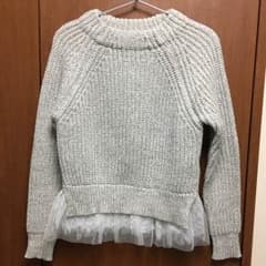 【プロペラ様専用】美品 グリーンレーベル ニット レース付ざっくり編みのサムネイル