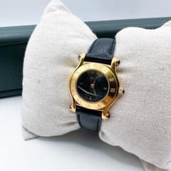 GUCCI グッチ 6500L  時計 6500L 腕時計
 GP GP/本革 GP ブラック　 クオーツ ブラック　文字盤 レディース【中古】【207】 GUCCI 6500L ヴィンテージ 腕時計 | リリアルロン - ririalerond