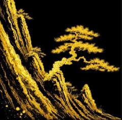 【受注制作】黒漆 × 金箔 水墨アートパネル　和モダン・現代アート 受注制作】黒漆 × 金箔 水墨アートパネル 和モダン・現代アート - メルカリ