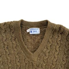 50s 60s モヘア vネックニット 75%モヘア 25%ウール ビンテージ - メルカリ