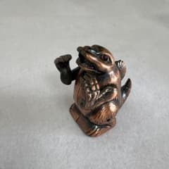 怪獣 フィギュア型 ガスライター 金属製 卓上ライター レトロ 当時物のサムネイル