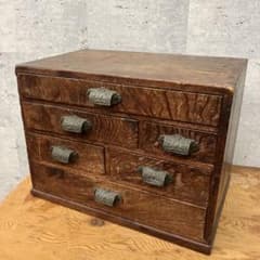 昭和レトロ アンティーク 木製 6杯 ミニ箪笥 タンス 箪笥 小物入れ