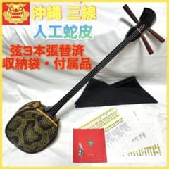 三線 沖縄 人工蛇革 収納袋 楽譜 教本 付属品 セット 初心者 和楽器 沖縄三線 人工蛇革 新品多数 収納袋 付属品 譜面 初心者向け 蛇皮 和