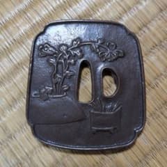 鍔 つば 刀 刀鍔 骨董 刀装具 武具 工芸品 - メルカリ