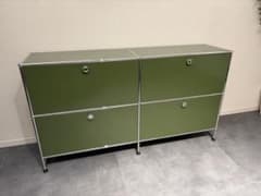 USM Haller キャビネット オリーブグリーン 2段 - メルカリ