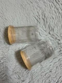 クリアケース 木製蓋付き 2個セットのサムネイル