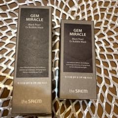GEM MIRACLE ブラックパールO2バブルマスクパック　2点セットのサムネイル