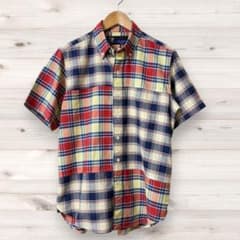 FAT マドラスチェック 半袖シャツ SKINNY 綿100% メンズのサムネイル