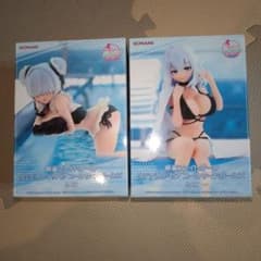 마작 싸움 소녀 피규어 2종 세트
