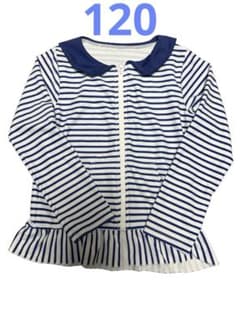 120 女の子 ラッシュガード 前開きのサムネイル