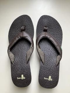 Sanuk ブラウン ウェッジサンダル　美品　23cmのサムネイル