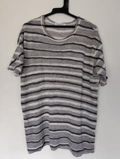 ヨウジオム 麻ボーダーTシャツ Yohji Yamamoto - メルカリ