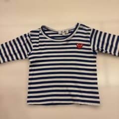 PLAY Comme des Garçons ストライプTシャツ サイズ2 - メルカリ