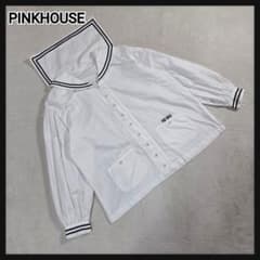 [美品]PINKHOUSE 長袖シャツ セーラーカラー ブランドロゴ刺繍 美品]PINKHOUSE 長袖シャツ セーラーカラー ブランドロゴ刺繍 - メルカリ