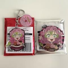 鬼滅の刃 甘露寺蜜璃 ハートアップ 缶バッジ アクリルキーホルダー 2点セット 鬼滅の刃 ハートブレッドアンティーク 甘露寺蜜璃アクリルキーホルダー