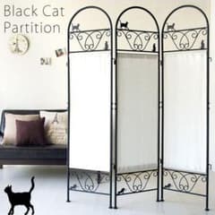 猫のパーテーション３連 猫シルエット 黒猫 [6107] 猫のパーテーション3連 猫シルエット 黒猫 [6107] - メルカリ
