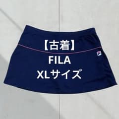 【古着】FILA スコート ネイビー　XLサイズのサムネイル