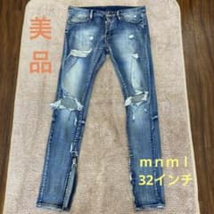 mnml M1 STRETCH 32inch 裾ZIP ストレッチスキニーのサムネイル