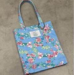 POPPY 花柄トートバッグ 青のサムネイル