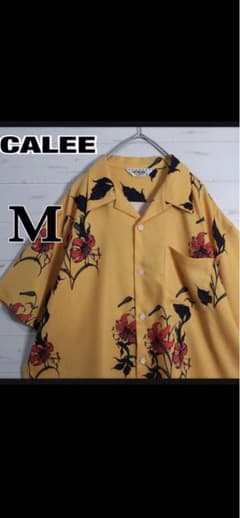 Calee アロハシャツ イエロー 花柄 Mサイズ Calee アロハシャツ イエロー 花柄 Mサイズ - メルカリ