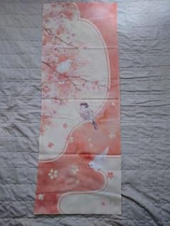 濱文様　桜と小鳥の手ぬぐいのサムネイル