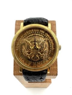 ジャンク WALTHAM 手巻き腕時計 HALF DOLLAR A3051 - メルカリ