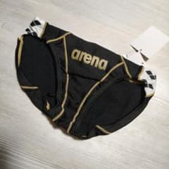 Sサイズ メンズ 競泳水着 アリーナ arena 競パン フルダルUV 黒金