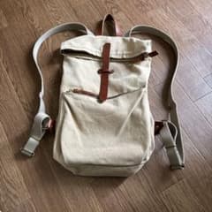 キャンバス レザー リュック バックパック　　白帆鎌倉のサムネイル