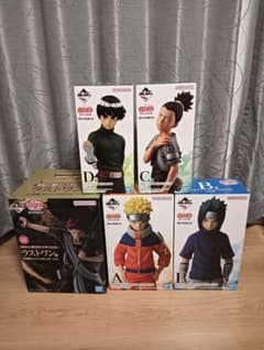 NARUTO 이치 반 쿠지 피규어 5 체 세트